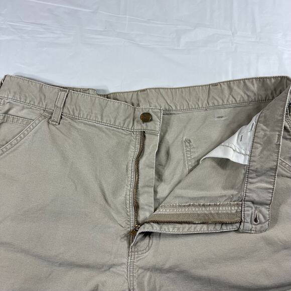 Vintage Y2K Carhartt Khaki Work Shorts + Gray Relaxed Fit Shorts Bundle Men’s 38 - Picture 6 of 16